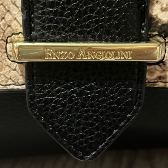 Enzo Angiolini Women Snake Print Satchel Bag, Neutral Snake - Picture 3 of 16